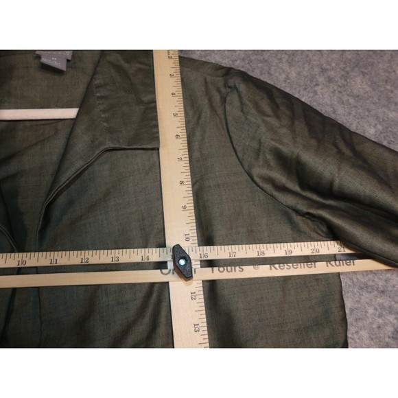 Sigrid Olsen Cardigan Medium Wool Blend Green Jacket - Picture 4 of 9